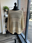 Batwing Gold Metallic Knit
