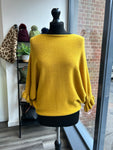 Batwing Frill Sleeve Knit Jumper