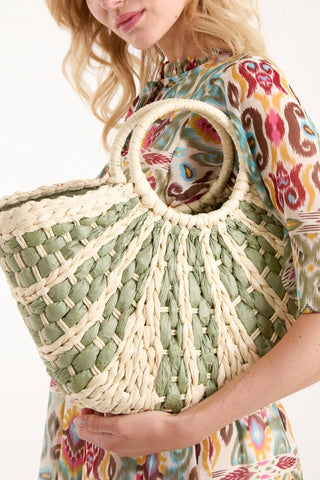 Straw Bag - Green
