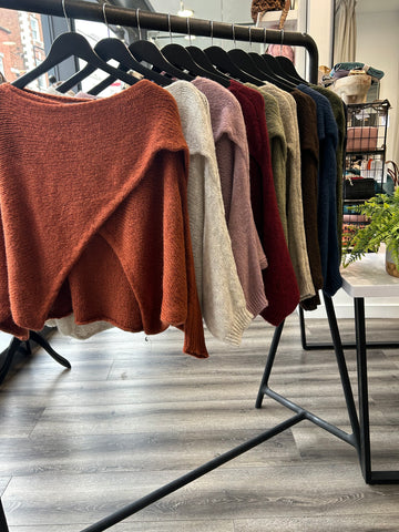Crossover Knit Jumper