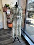 Botanical Maxi Dress - Khaki