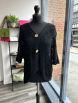 V Neck Crochet Cardigan