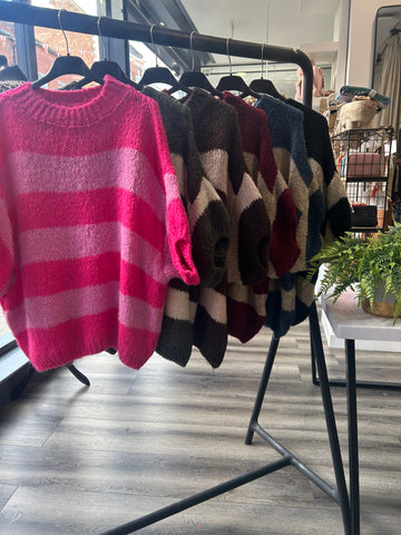 3/4 Sleeve Chunky Jumper