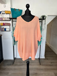 V Neck Crinkle Top