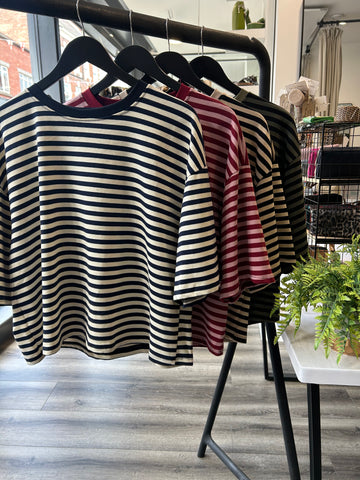 Short Boxy Sweatshirt Top