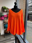 Oversize Batwing Waffle Knit