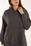 Sweatshirt Hoodie Co-Ord Set - Charcoal