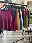 V Neck Thin Knit