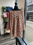 Textured Cheesecloth Bardot Top - Orange