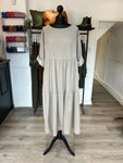 Needlecord Smock Dress - Stone