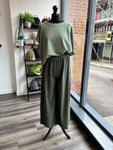 Wide Leg Needlecord Trousers