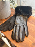 Faux Fur/Suede Gloves