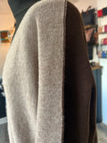 Two Tone V Neck Thin Knit Jumper