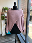 Slouchy Crossover Knit Jumper