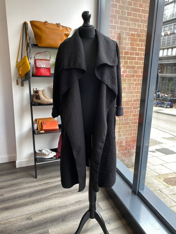 Boucle Waterfall Coatigan - Black – Ralph & Rupert