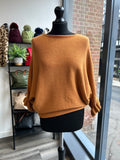 Batwing Frill Sleeve Knit Jumper