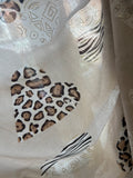 Animal Print Heart Scarves
