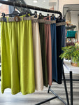 Cropped Wide Leg Trousers