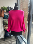 Batwing Frill Sleeve Knit Jumper