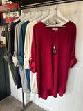 Longline V Neck Soft Knit