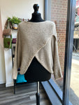 Slouchy Crossover Knit Jumper