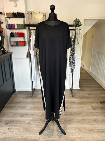 T Shirt Maxi Dress - Black