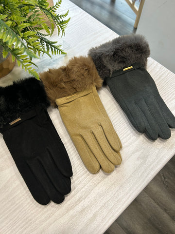 Faux Fur Gloves