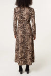 Animal Print Shirt Dress