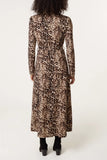 Animal Print Shirt Dress