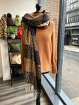 Wool Blend Animal Print Scarf