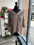 V Neck Crochet Cardigan