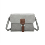 Crossbody Satchel Bag - Dove Grey