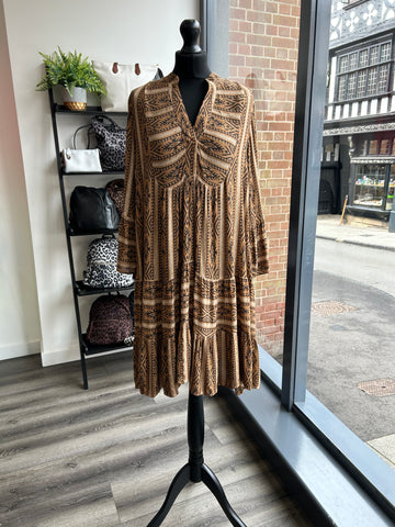 Aztec Smock Dress