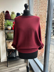 Batwing Frill Sleeve Knit Jumper