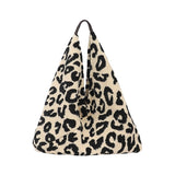Animal Print Sherpa Shoulder Bags