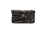 Leather Metallic Animal Print Purse