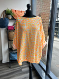 Oversize Boxy Textured Cheesecloth Top