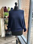 Batwing Frill Sleeve Knit Jumper