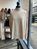Oversize High Neck Thin Knit