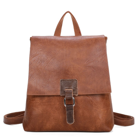 Satchel Backpack - Tan