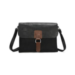 Crossbody Satchel Bag - Black