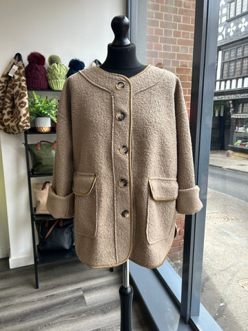 Boucle Shacket - Taupe