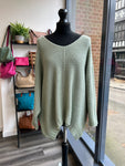 Oversize Batwing Waffle Knit