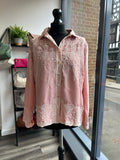 Embroidered Shirt - Pink