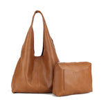 Slouchy 2in1 Shoulder Bag - Tan