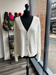 Thin Knit Cardigan - Winter White