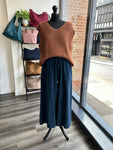 Needlecord Wide Leg Trousers