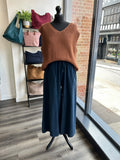Needlecord Wide Leg Trousers