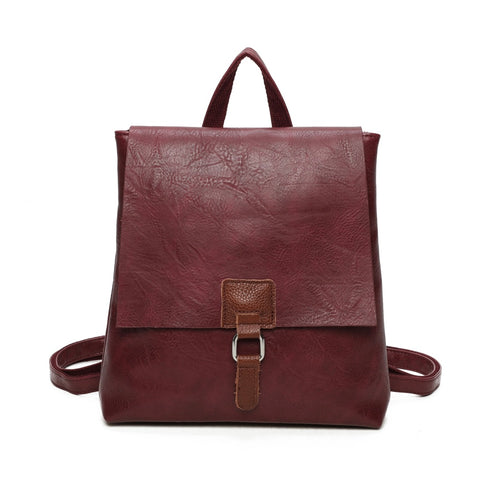 Satchel Backpack - Wine