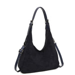 Faux Suede Shoulder Bag